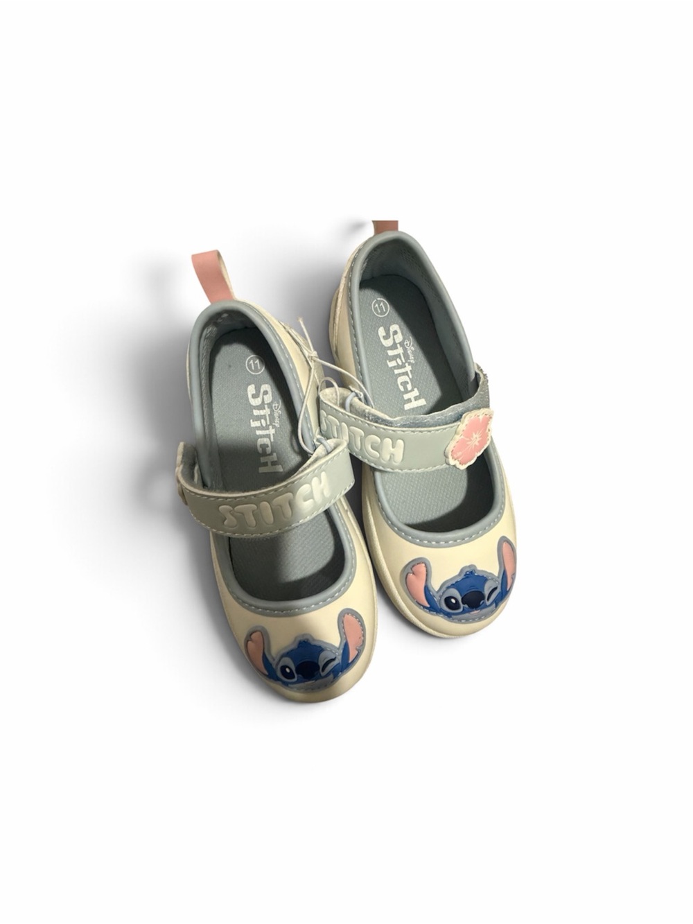 Stitch Kids Dress Shoes in Cream and Pink